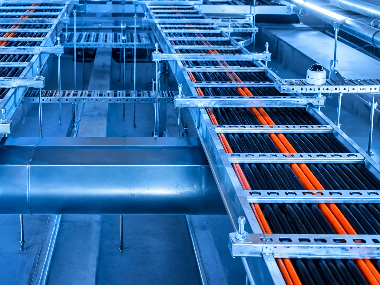 Perforated cable trays and fittings
